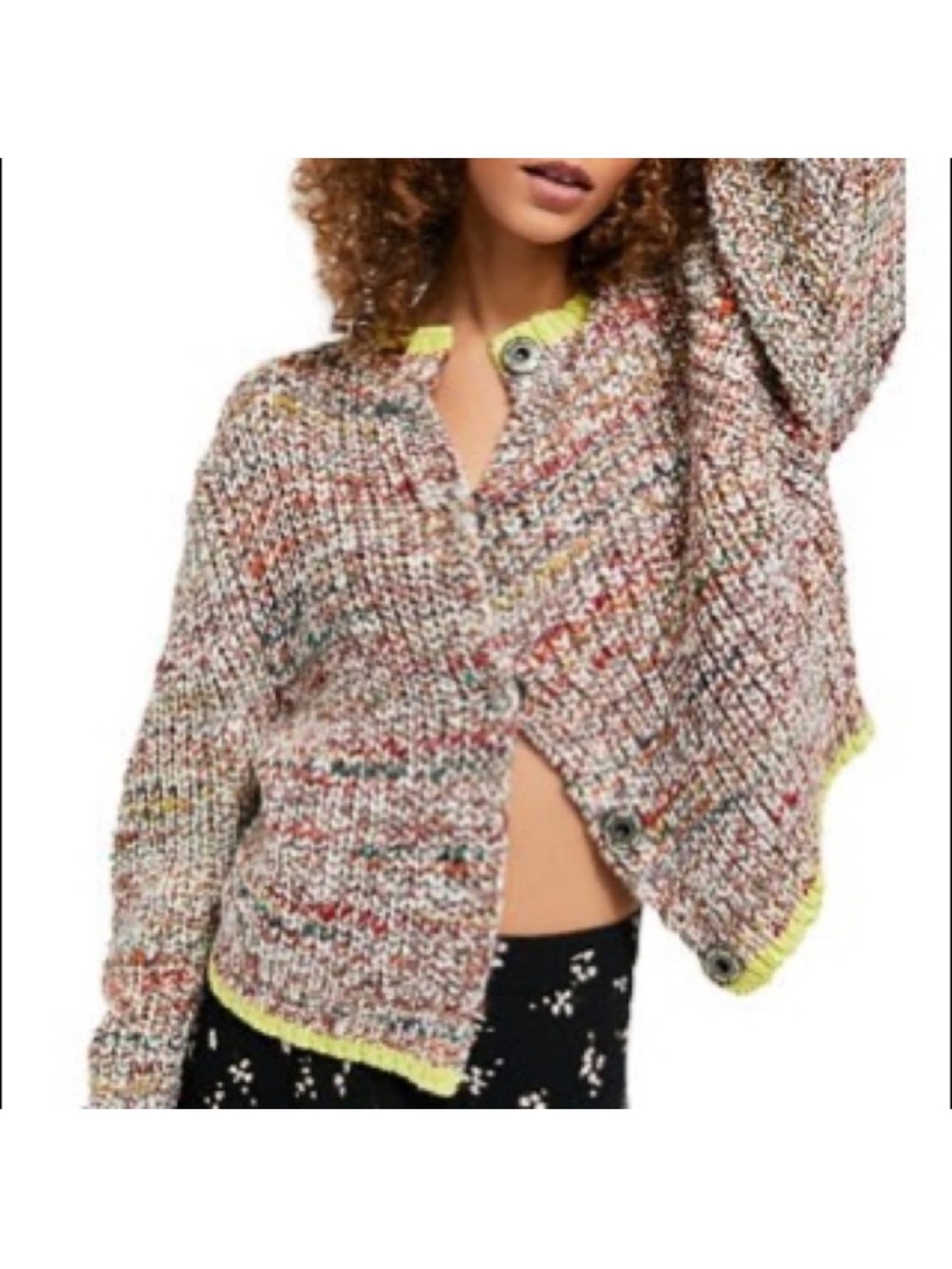 Free people Walk on by cardigan size S